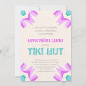 Invitation Tiki Hut Hawaiian Beachcomber (Dos)