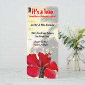 Invitation Tiki Palm Tree Luau (Debout devant)