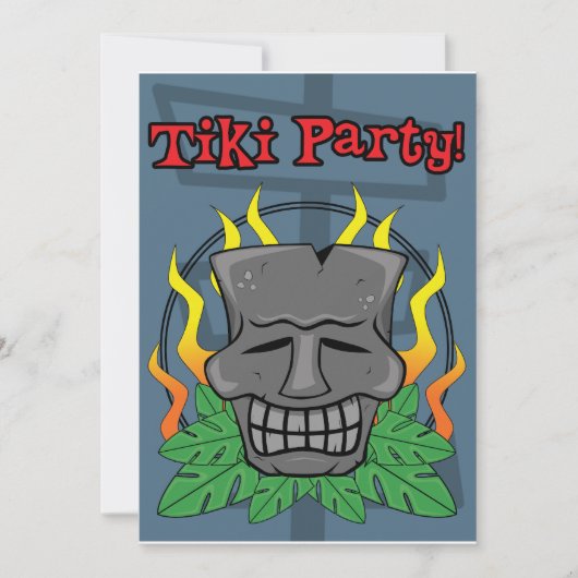 Invitation Tiki Party (Devant)