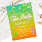 Invitation Tiki Party - Anniversaire