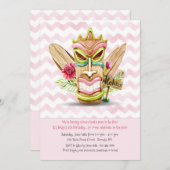 Invitation Tiki Pink (Devant / Derrière)