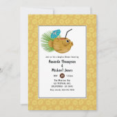 Invitation Tiki Time Luau Eté Plage Couple Baby Shower (Devant)