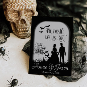 Invitation Til Death Do Us Part Gothic Wedding