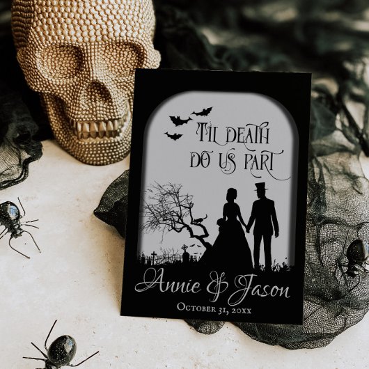 Invitation Til Death Do Us Part Gothic Wedding
