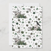 Invitation Til Death Do Us Part Mr and Mrs Skulls Green Roses (Dos)