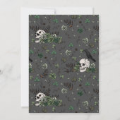 Invitation Til Death Do Us Part Mr and Mrs Skulls Green Roses (Dos)