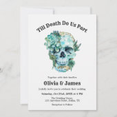 Invitation Til Death Do Us Part Photo Halloween Mariage (Devant)