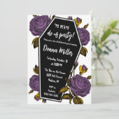 Invitation Til Death Do Us Party, Floral Bachelorette Party (Debout devant)