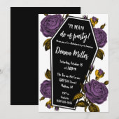 Invitation Til Death Do Us Party, Floral Bachelorette Party (Devant / Derrière)