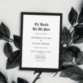 Invitation Til Death Gothique Photo Halloween Mariage
