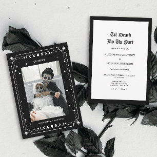 Invitation Til Death Gothique Photo Halloween Mariage