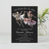 Invitation Til Death Gothique Squelette Halloween Fête des ma (Debout devant)