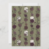 Invitation Til Death Olive Green Gothic Rose Wedding (Dos)