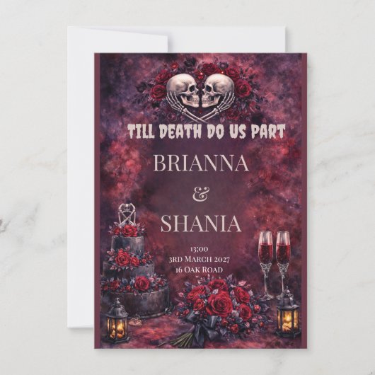 Invitation Till Death Do Us Part (Devant)