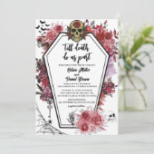 Invitation till death do us part Gothic Halloween Wedding (Debout devant)