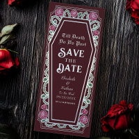 Till Death Do Us Part Red Goth Save Date