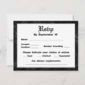 Invitation Till Death Do Us Part Wedding Rsvp (Devant)