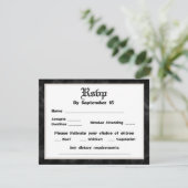 Invitation Till Death Do Us Part Wedding Rsvp (Debout devant)
