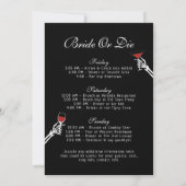 Invitation Till Death Do Us Party Bachelorette Week-end (Dos)