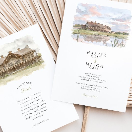 Invitation Timber Banks Wedding & Banquet Center