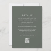 Invitation Timberline | Mariage en forêt et en montagne tout- (Dos)
