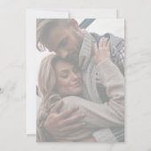 Invitation Timberline | Mariage photo défraîchi de la forêt e (Dos)