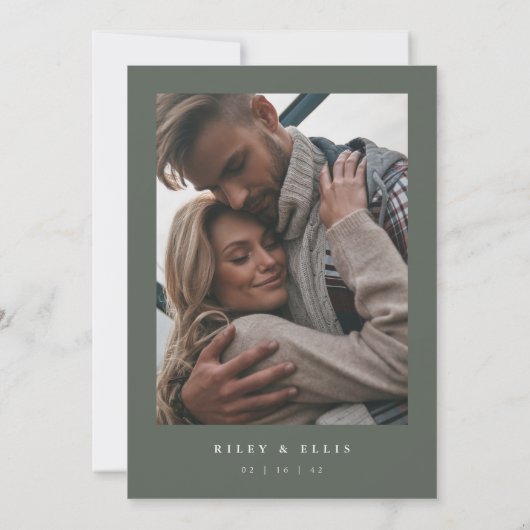 Invitation Timberline | Photo Back Forest & Mountain Wedding (Dos)