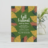 Invitation Timbre de l'événement du Festival d'automne Feuill (Debout devant)