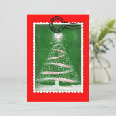 Invitation Timbre de Noël (Debout devant)