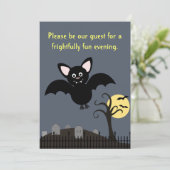 Invitation timbrée de Halloween (Debout devant)