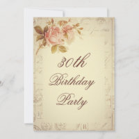 Timbres de Paris Vintage Chic Roses 30e Anniversai