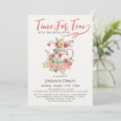 Invitation Time For Tea Bridal Shower Party (Debout devant)