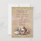 Invitation Time for Tea with the bride to be  (Devant)
