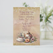 Invitation Time for Tea with the bride to be  (Debout devant)