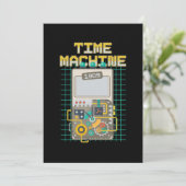 Invitation Time Machine Retro Temps Vintage Voyage Cadeau (Debout devant)