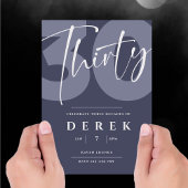 Invitation Timeless 30 Minimalist Birthday Party