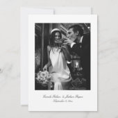 Invitation Timeless Old Money Black and White Wedding (Dos)