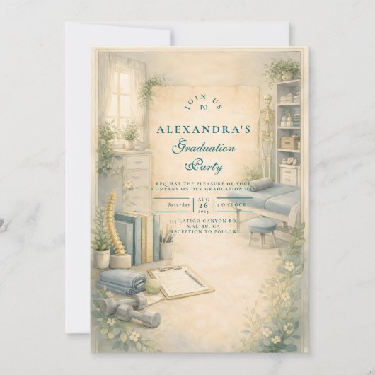 Invitation Timeless Physical Therapy Graduate (Devant)