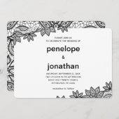 Invitation Timeless Wedding (Devant / Derrière)
