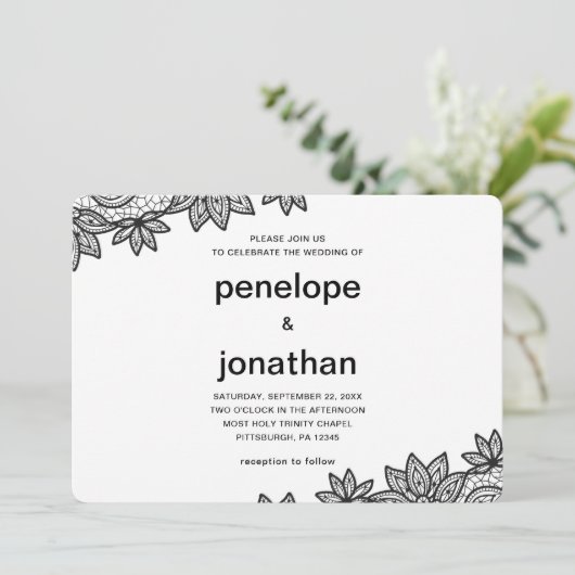 Invitation Timeless Wedding (Debout devant)