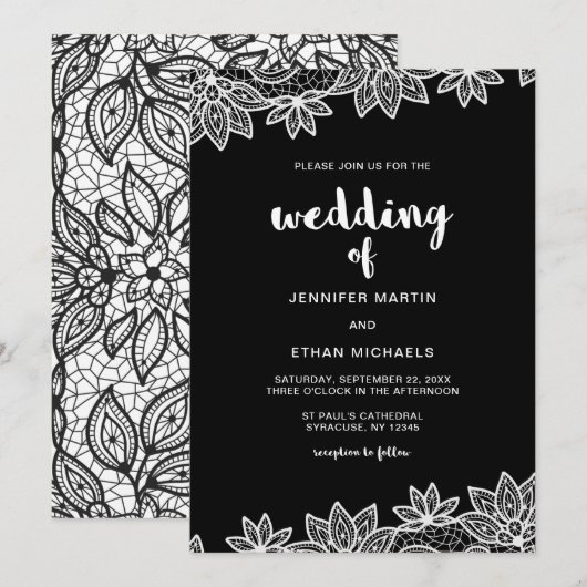 Invitation Timeless Wedding (Devant / Derrière)