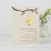 Invitation Tin Can Du Mariage De Répétition Fleur sauvage (Debout devant)