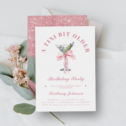 Invitation Tini Bit Ancien Chic Martini