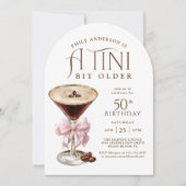 Invitation Tini Bit Ancien Espresso Martini 50e anniversaire (Devant)