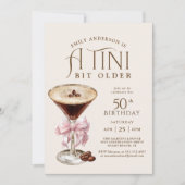 Invitation Tini Bit Ancien Espresso Martini 50e anniversaire (Devant)