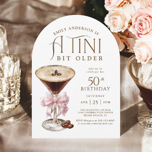 Invitation Tini Bit Ancien Espresso Martini 50e anniversaire