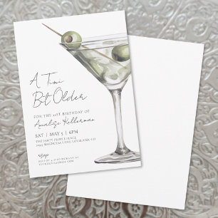 Invitation Tini Bit Ancien Martini Adulte Anniversaire