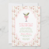 Invitation 'Tini Bit Ancien Martini Coquette Rose Anniversair (Devant)