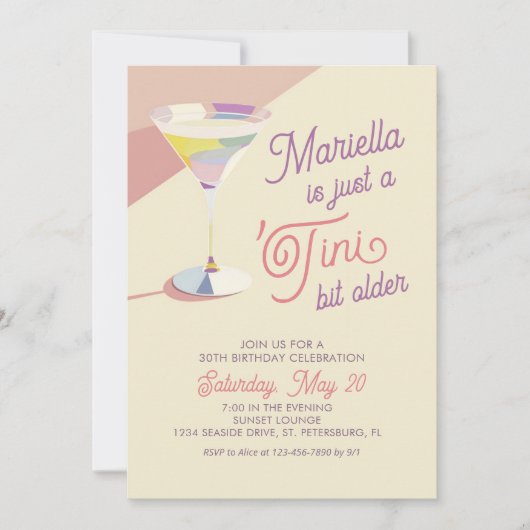 Invitation Tini Bit Anniversaire (Devant)