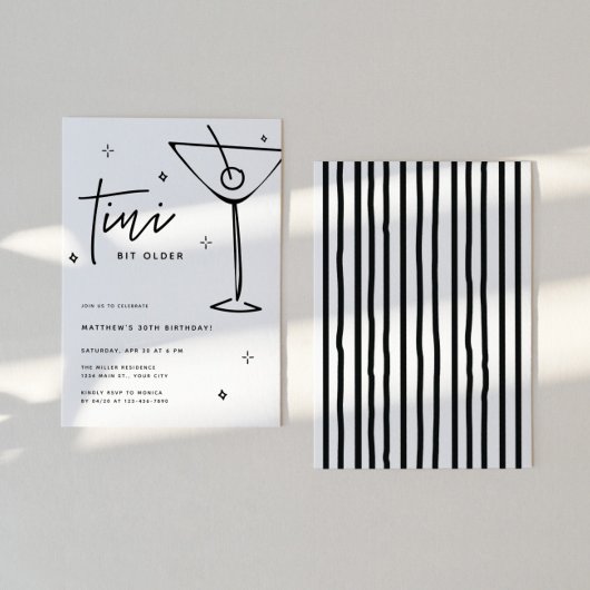 Invitation TIni Bit Anniversaire de Martini